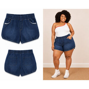 Just be Stretch Waist Jean Shorts